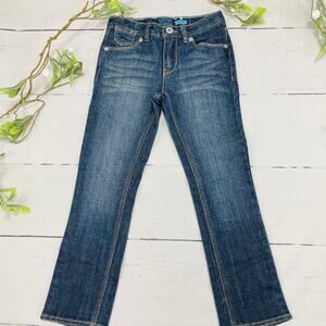 Girls Skinny Levi Signature Denim Blue Jeans - Size 6